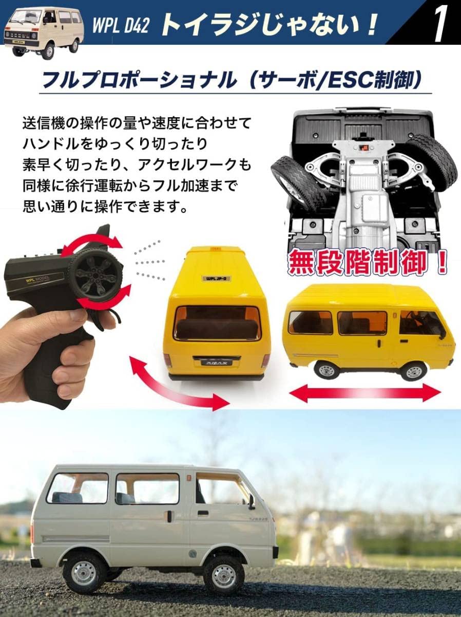 Amazon | ラジコンカー 軽バン 1/10スケール ダイハツ ハイゼット