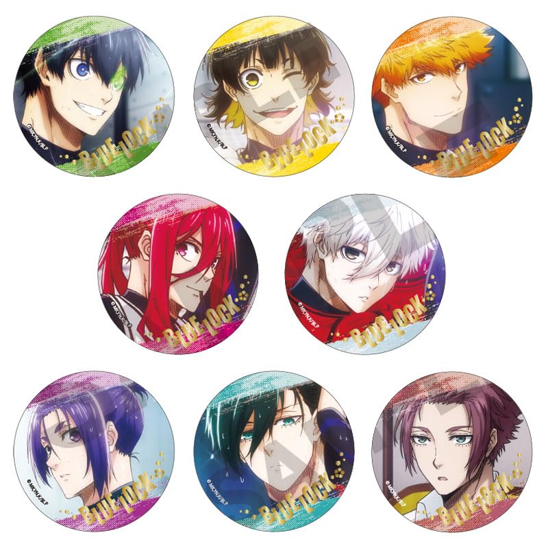 Amazon.co.jp: ブルーロック トレーディング箔押し缶バッジ 8個入りBOX