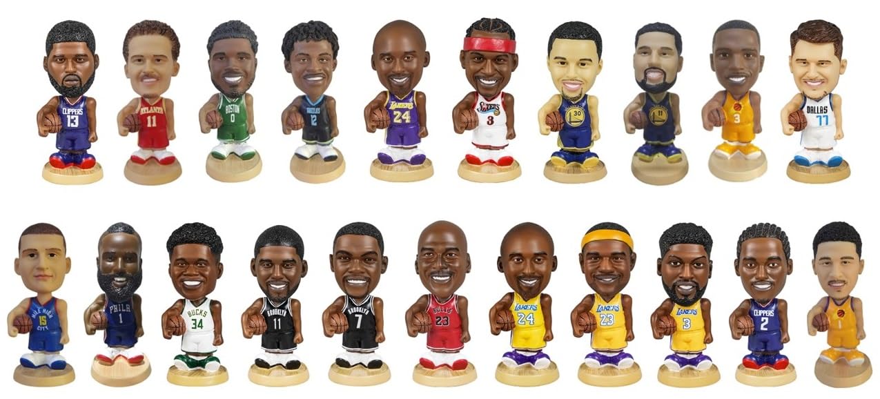 Amazon | NBA バスケットボール 選手 ボブルヘッド フィギュア 二頭身