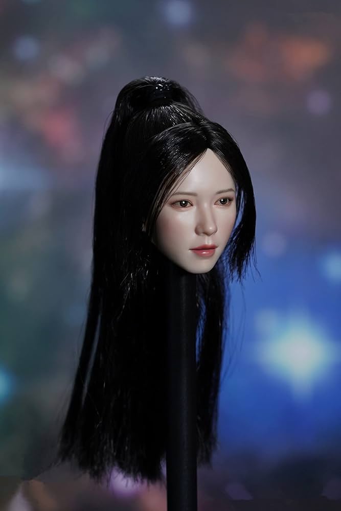 Amazon.co.jp: 1/6ヘッドカービング アジアンビューティーヘッド