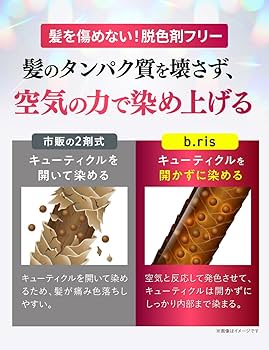 Amazon | 【 染めるほどうるツヤ 】b.ris ビーリス 白髪染め [ 医薬部