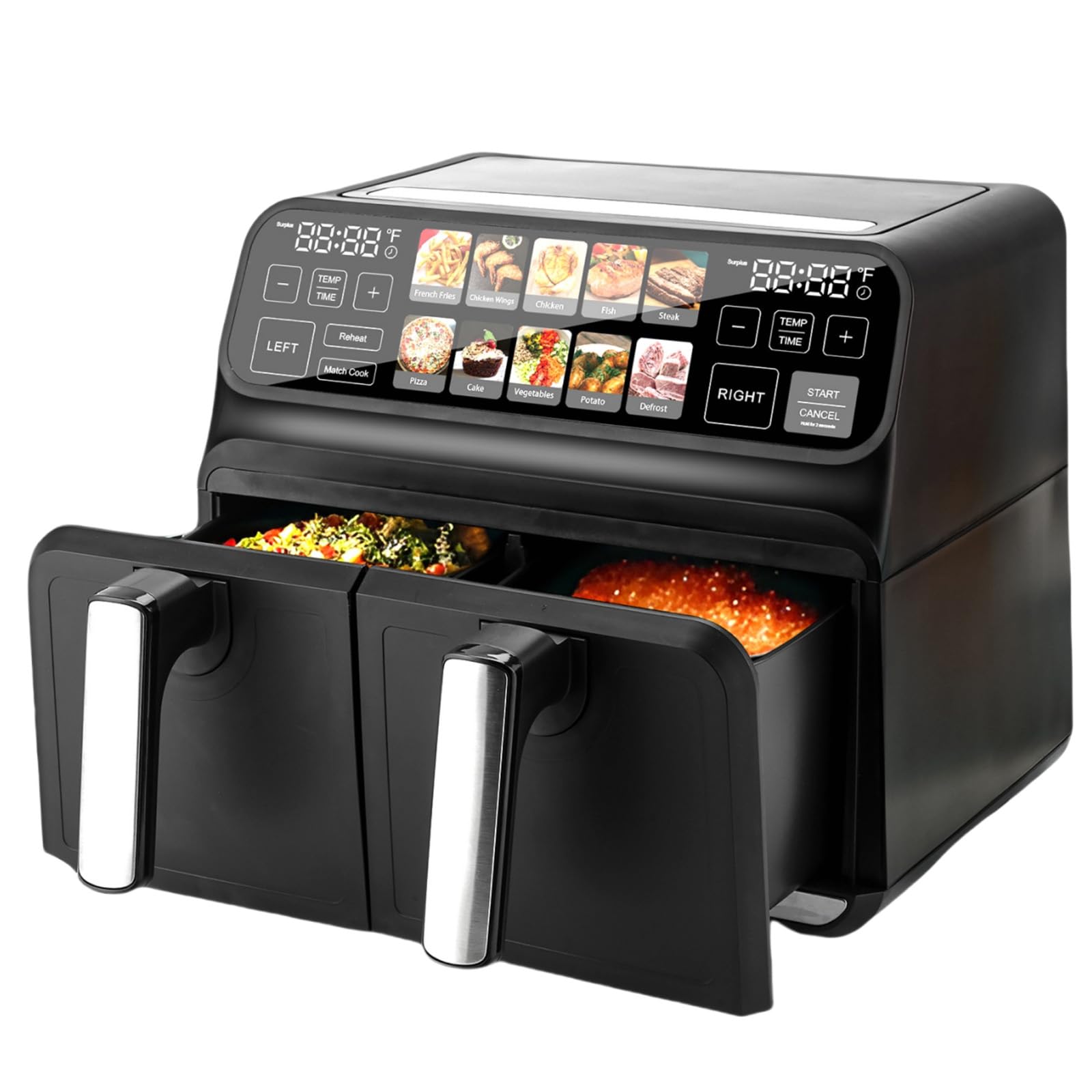 Amazon.co.jp: ChefRobot ノンフライヤー 8L 大容量 油なし ダブル