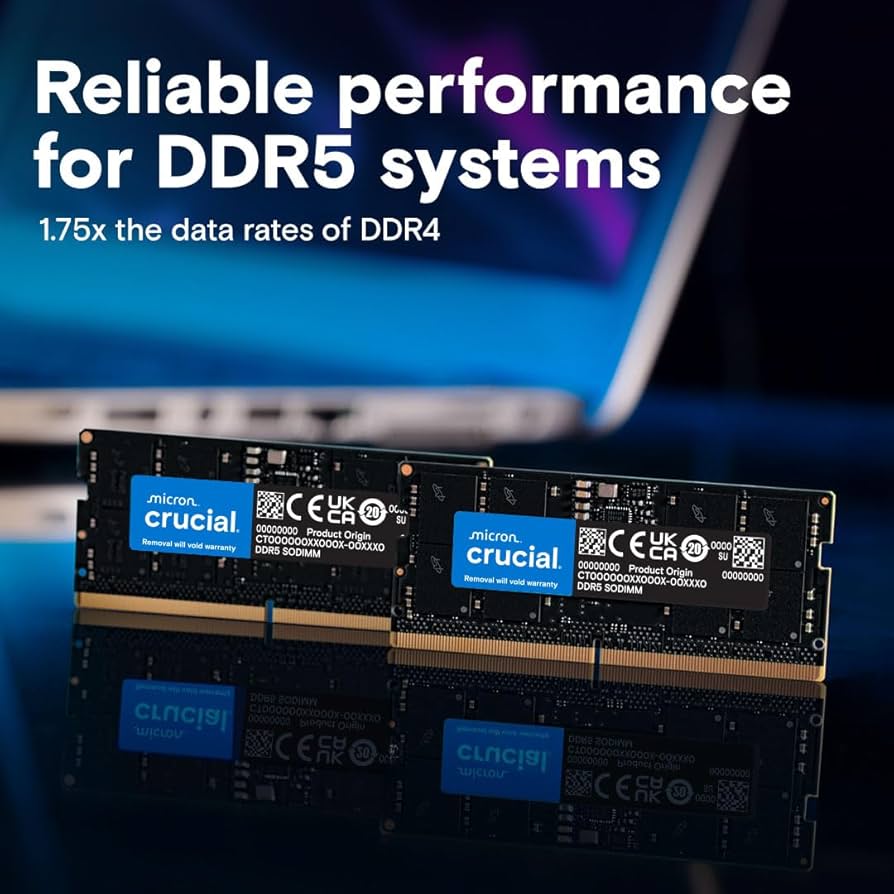 Amazon.co.jp: Crucial ノートPC用増設メモリ 16GB(8GBx2枚) DDR5