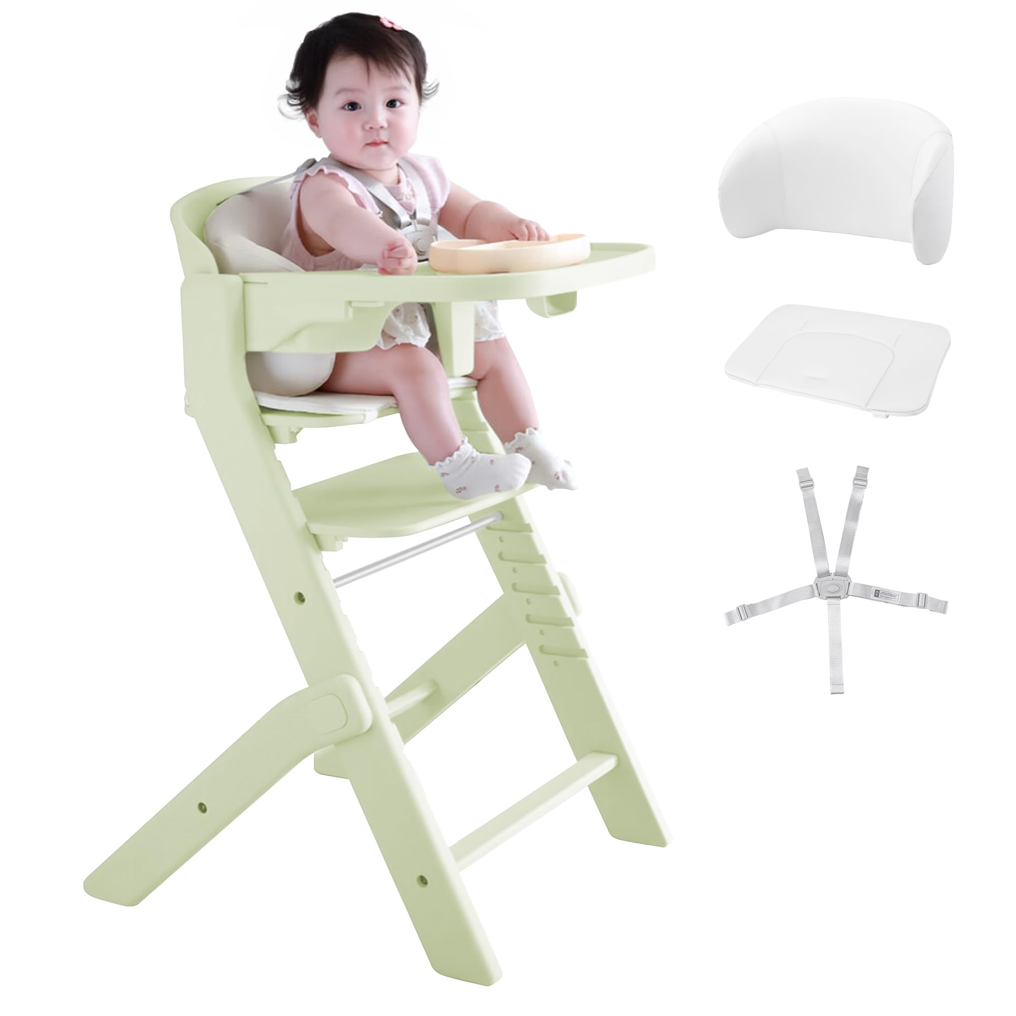 Amazon | MAZOT ベビーチェア ハイチェア 【座板・足置き10段階調節