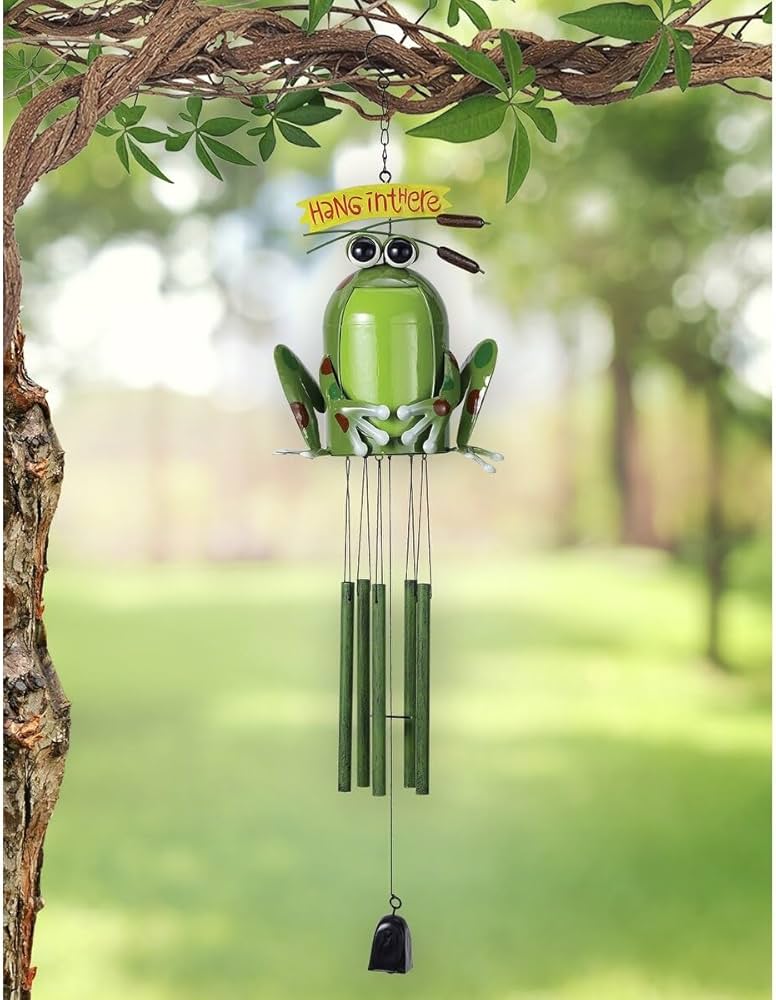 Amazon.com : Sunset Vista Designs Happy Frog Wind Chime, 36