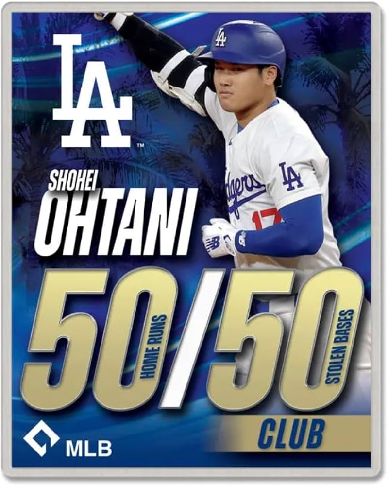 Amazon | 【海外限定】大谷翔平 50/50 記念 ピンバッジ ロサンゼルス