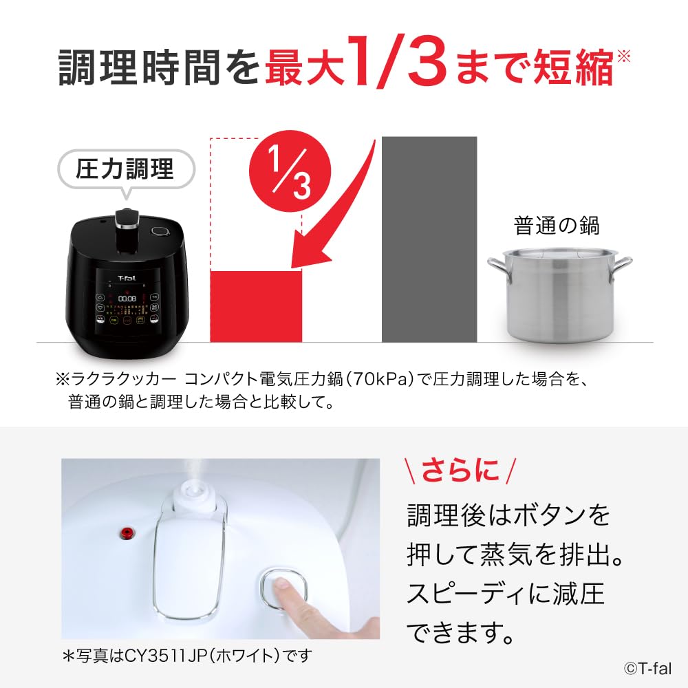 Amazon.co.jp: 【オンライン限定】 ティファール 電気圧力鍋 3L 4人用