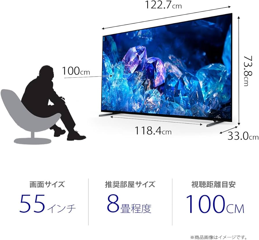 Amazon | ソニー 55V型 4K 有機EL テレビ ブラビア XRJ-55A80K OLED