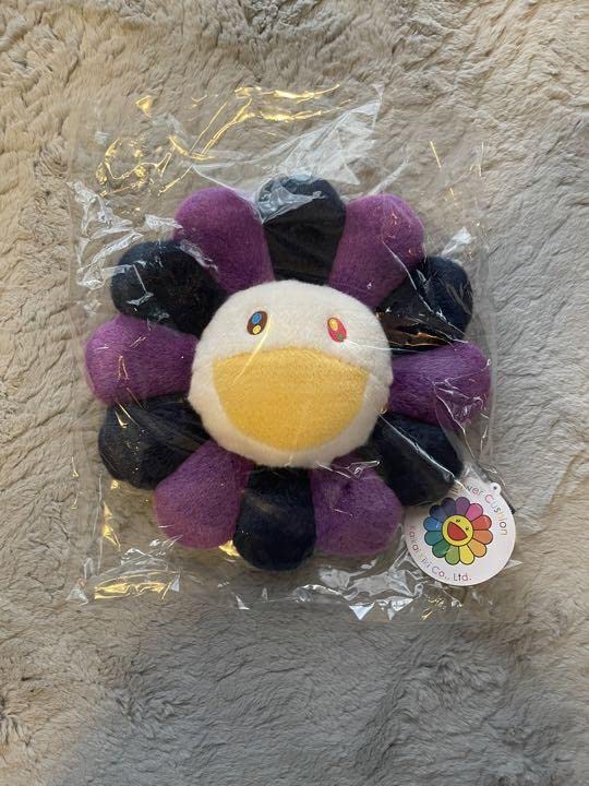 Amazon.co.jp: 村上隆 カイカイキキ お花 フラワー クッション紫 30cm