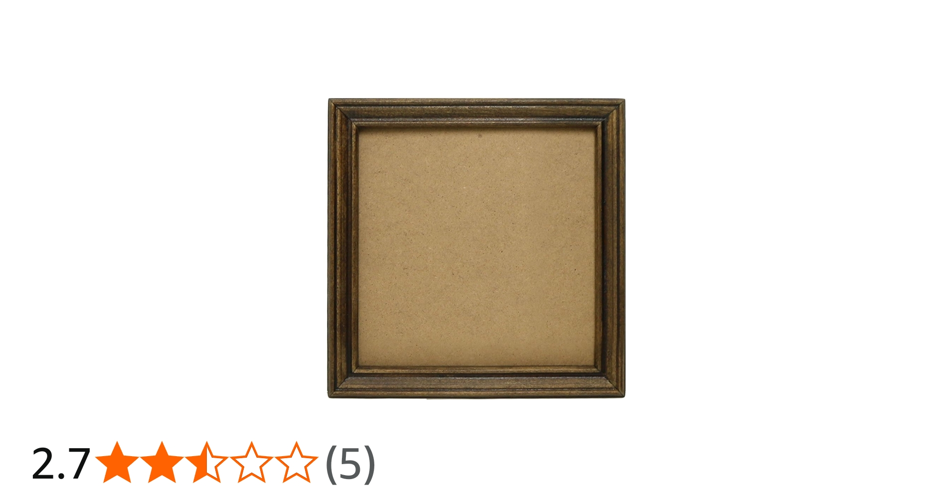 Amazon | 日本紐釦貿易(Nippon Chuko) NBK クラフトフレーム 正方形 中