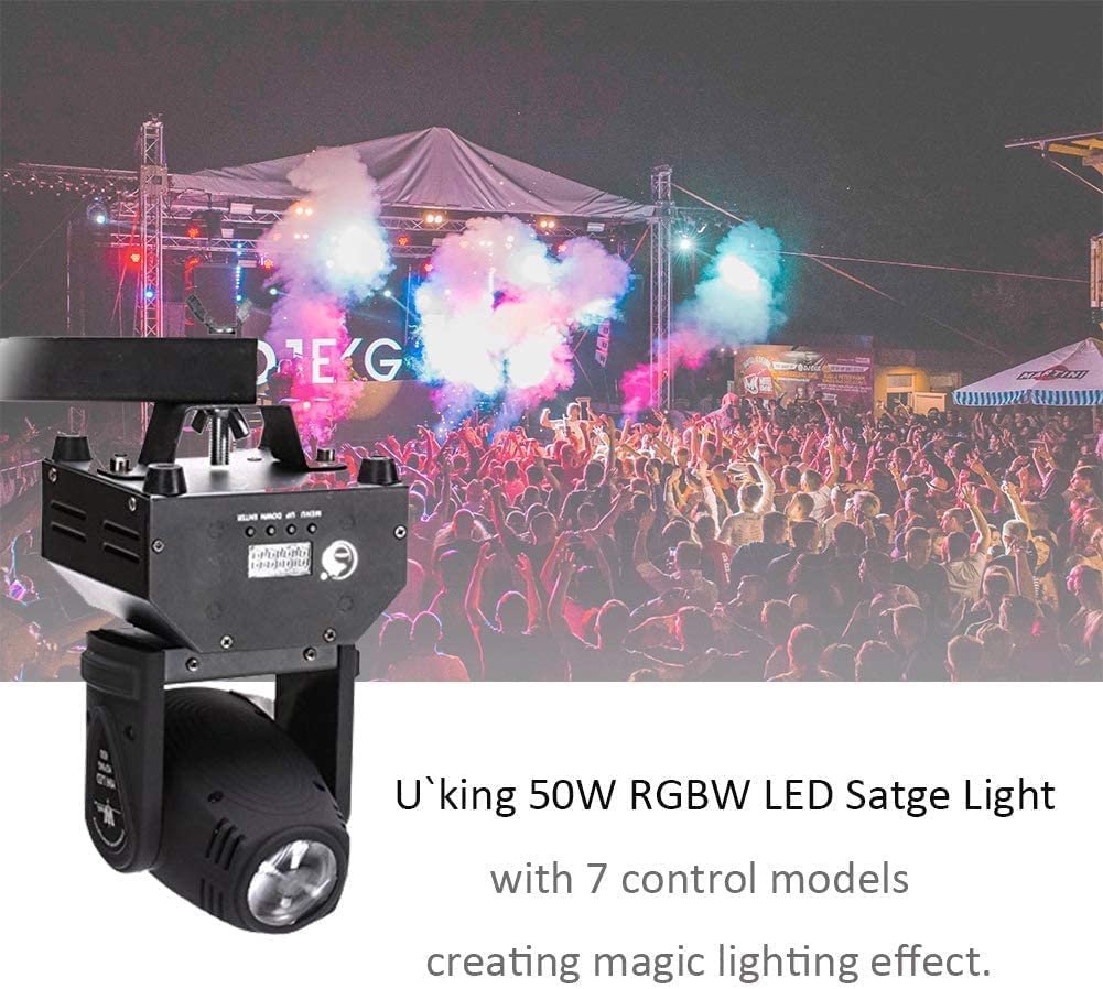 Amazon.co.jp: U`King ムービングヘッド 10W ステージライト RGBW（4