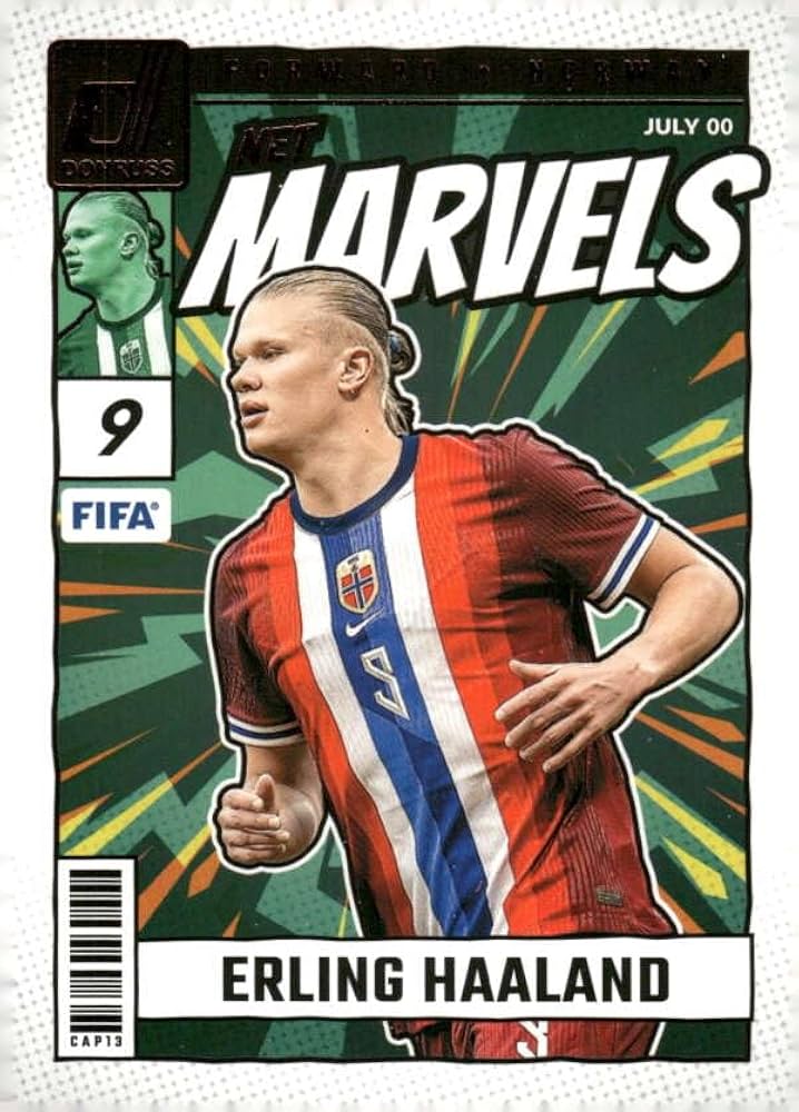 Amazon.com: 2024-25 DONRUSS NET MARVELS #23 ERLING HAALAND NORWAY
