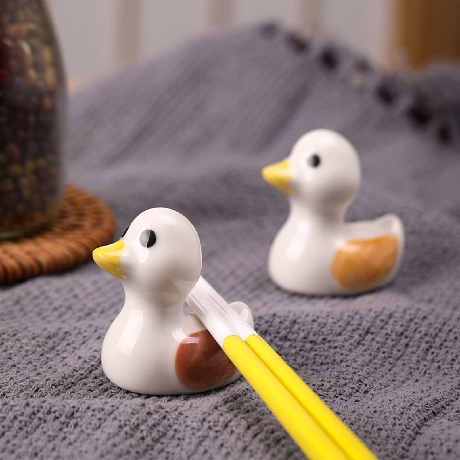 Amazon.com: OqcEha Japanese Style Ceramic Duck Chopstick Holders