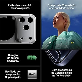 Apple iPhone 17 Pro (256 GB) - Azul intenso | Amazon.com.br