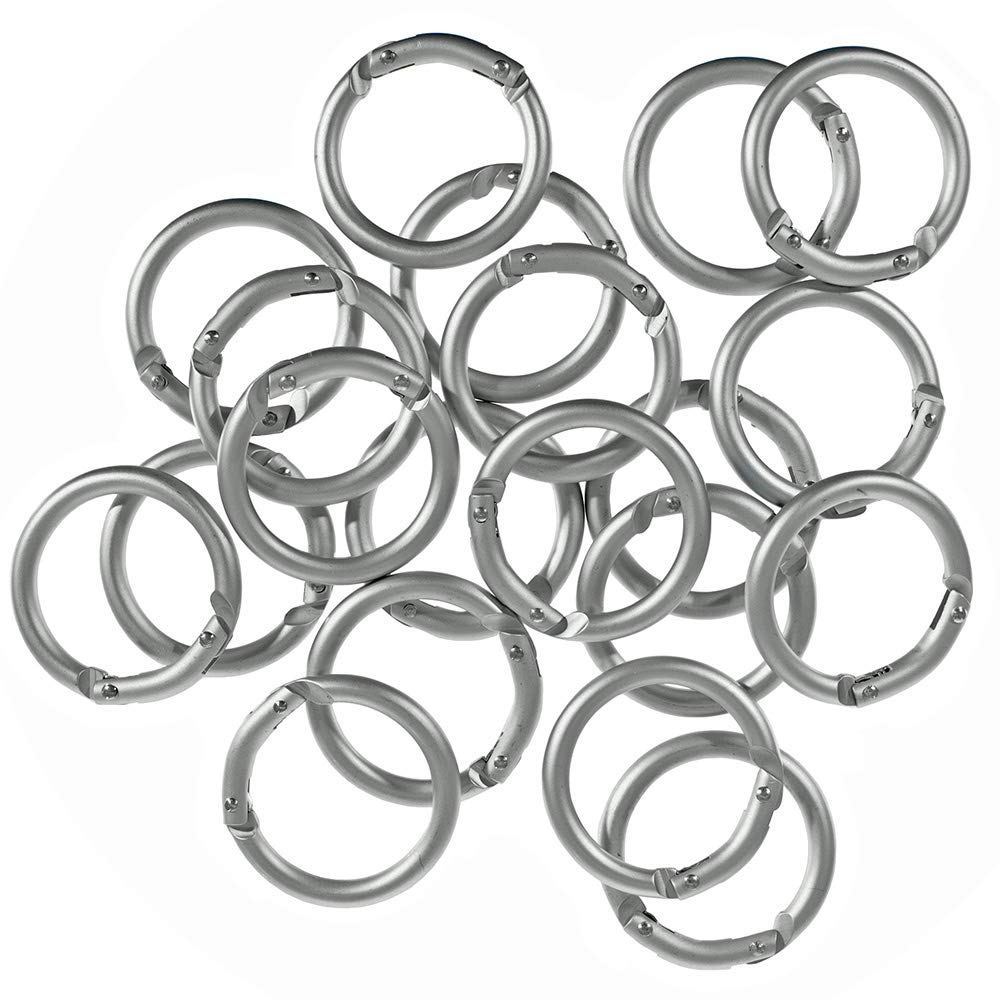 Amazon.com: 20 Pack Round Carabiner O-Rings - Silver O-Spring