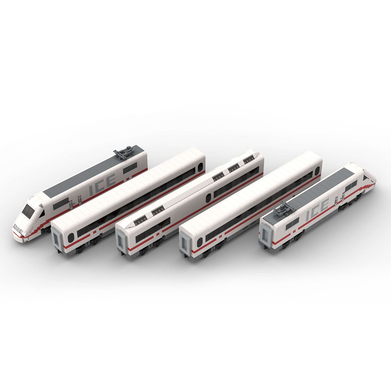 Amazon.co.jp: BrickCraftWorks RCトレインモデルセット ドイツ高速