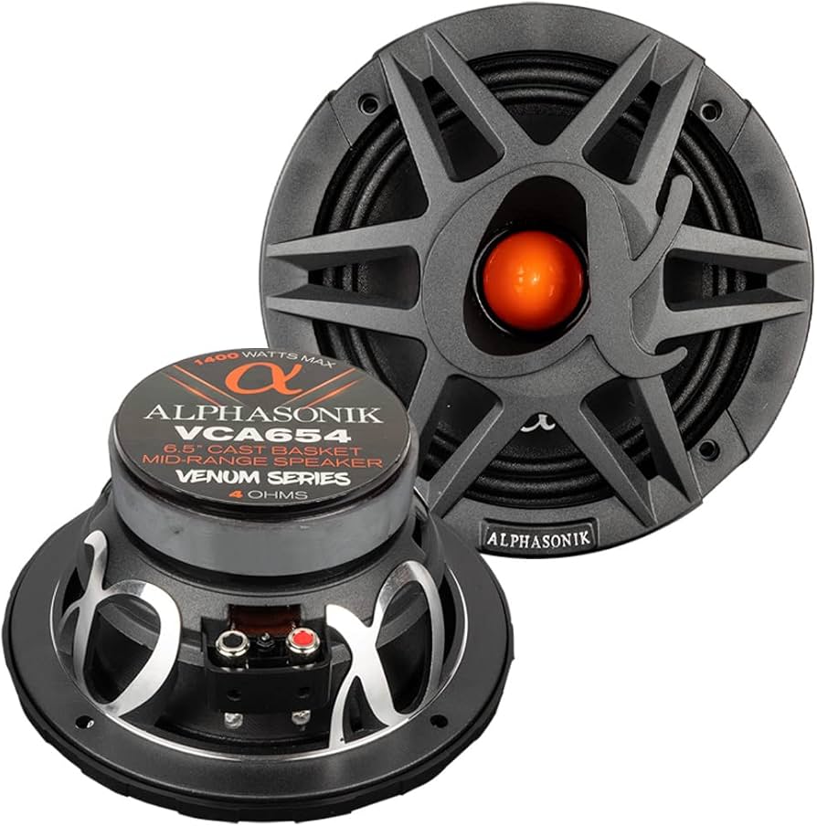 Amazon.com: Alphasonik 1 Pair of VCA654 VENUM PRO Series 6.5