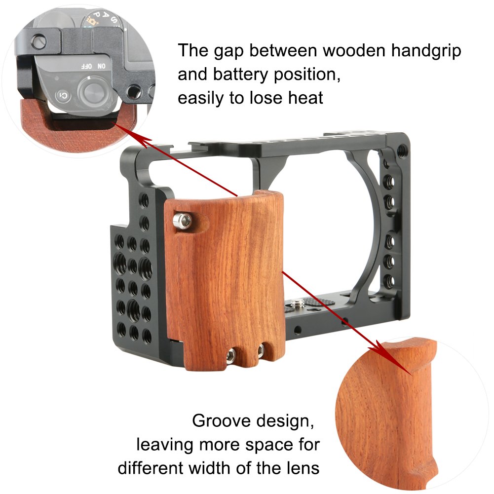 Amazon.com : NICEYRIG Cage Kit for Sony Alpha A6300 /A6400/ A6100