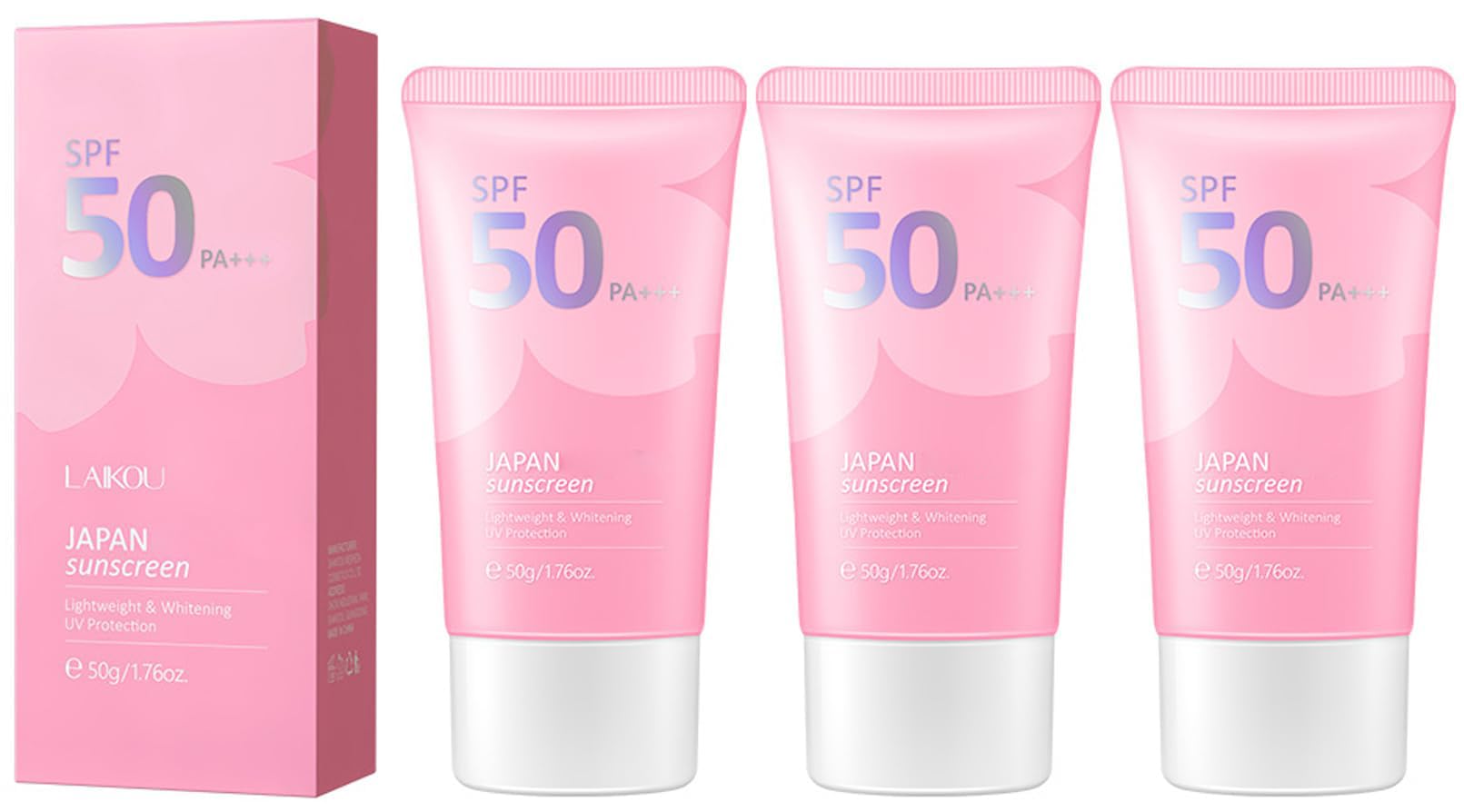 Amazon.com: Japanese Sunscreen SPF 50 PA+++ Rosada Moisturizing