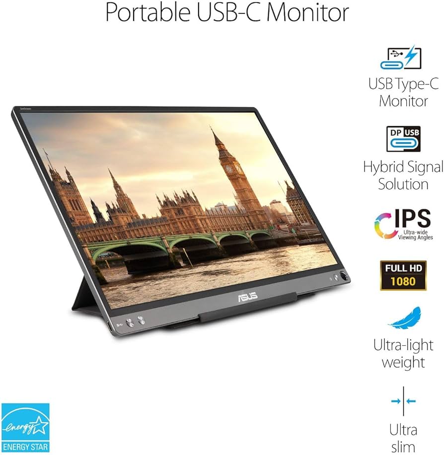 Amazon.com: ASUS ZenScreen 15.6” 1080P Portable USB Monitor