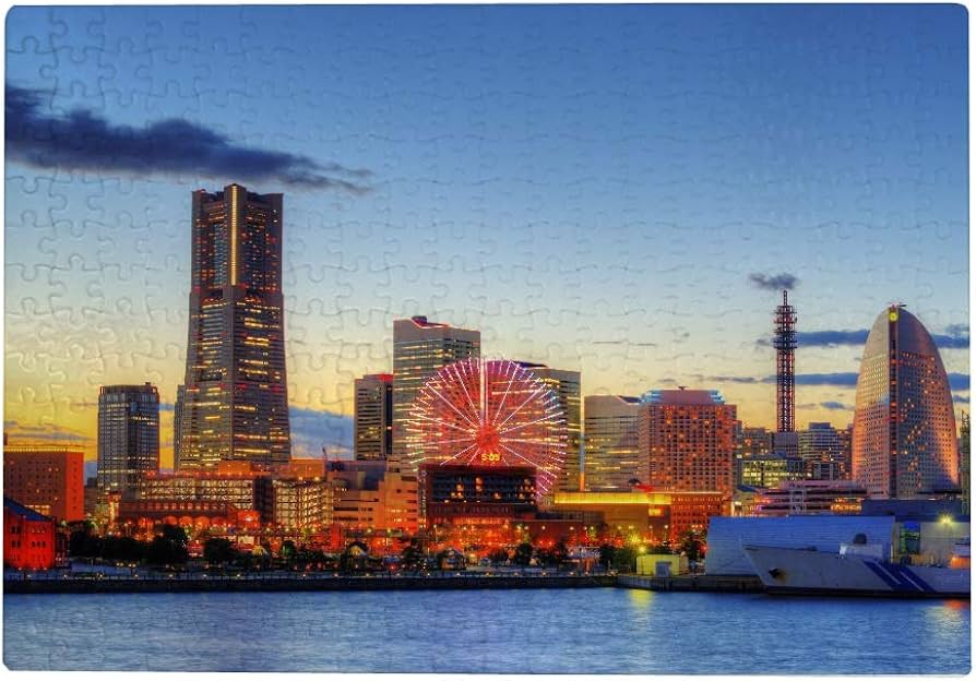 Amazon.co.jp: ジグソーパズル 300ピース パズル 木製 ﻿横浜景色 日本