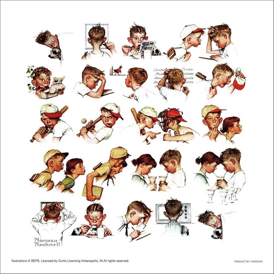 Amazon | 306ピース ジグソーパズル ノーマン・ロックウェル 少年の一