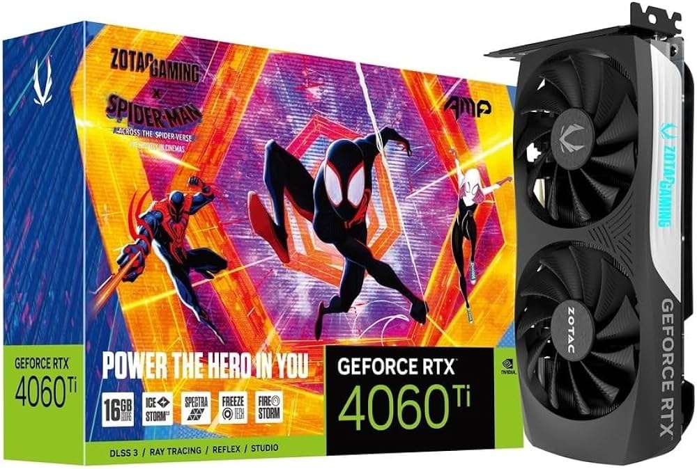 Amazon | ZOTAC GAMING GEFORCE RTX 4060 Ti 16GB AMP SPIDER-MAN