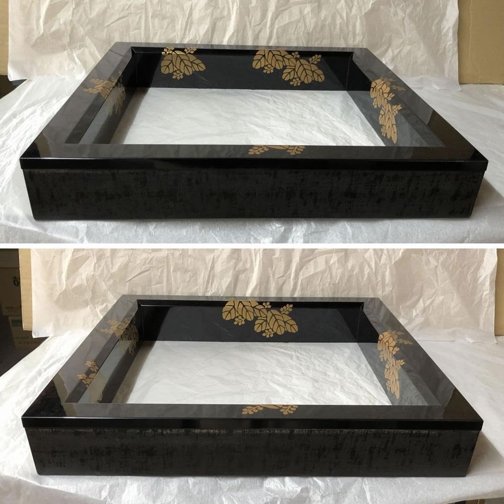 Amazon.co.jp: 桐蒔絵 炉縁 鈴木光入 共箱 平安光入 木製 漆塗 茶道具