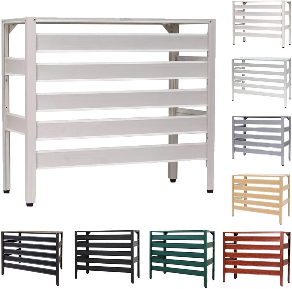 Amazon | アルマックス(Almax) アルミ製 室外機カバー (ホワイト) 実用