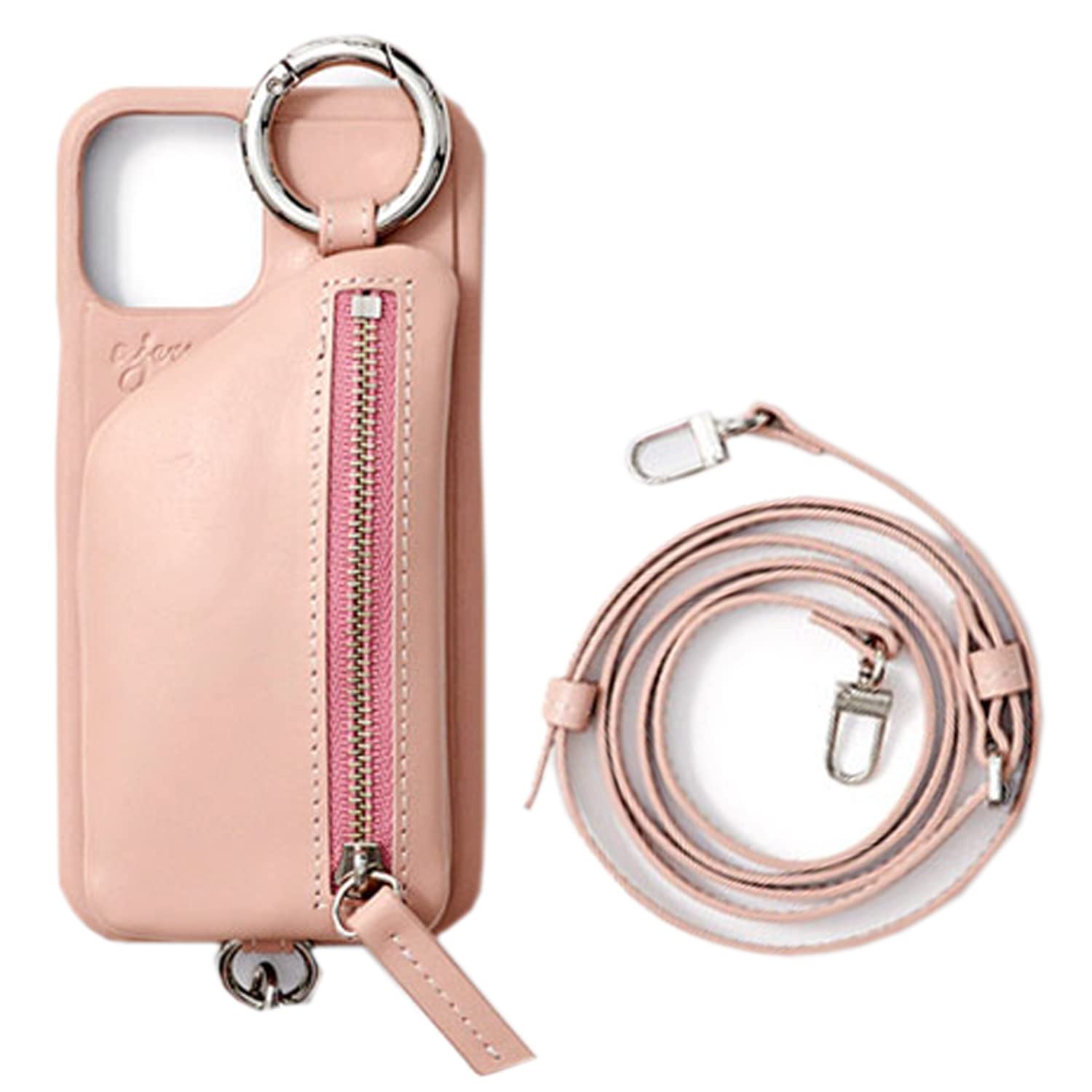 ファミリアスマホケース familiar×ajew マルチ対応サイズM ピンク