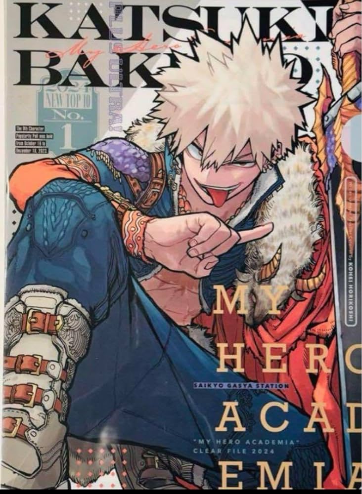 Amazon.co.jp: ヒロアカ 最強ジャンプ クリアファイル 爆豪 十傑