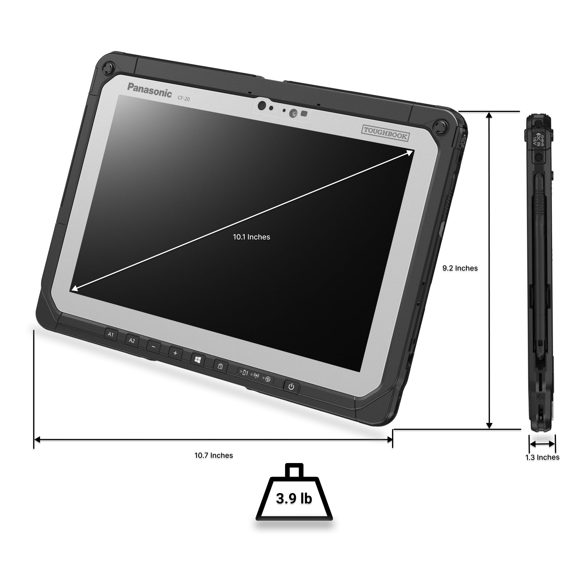 Amazon.com : Panasonic Toughbook CF-20 MK2 Rugged 2-in-1, Tablet