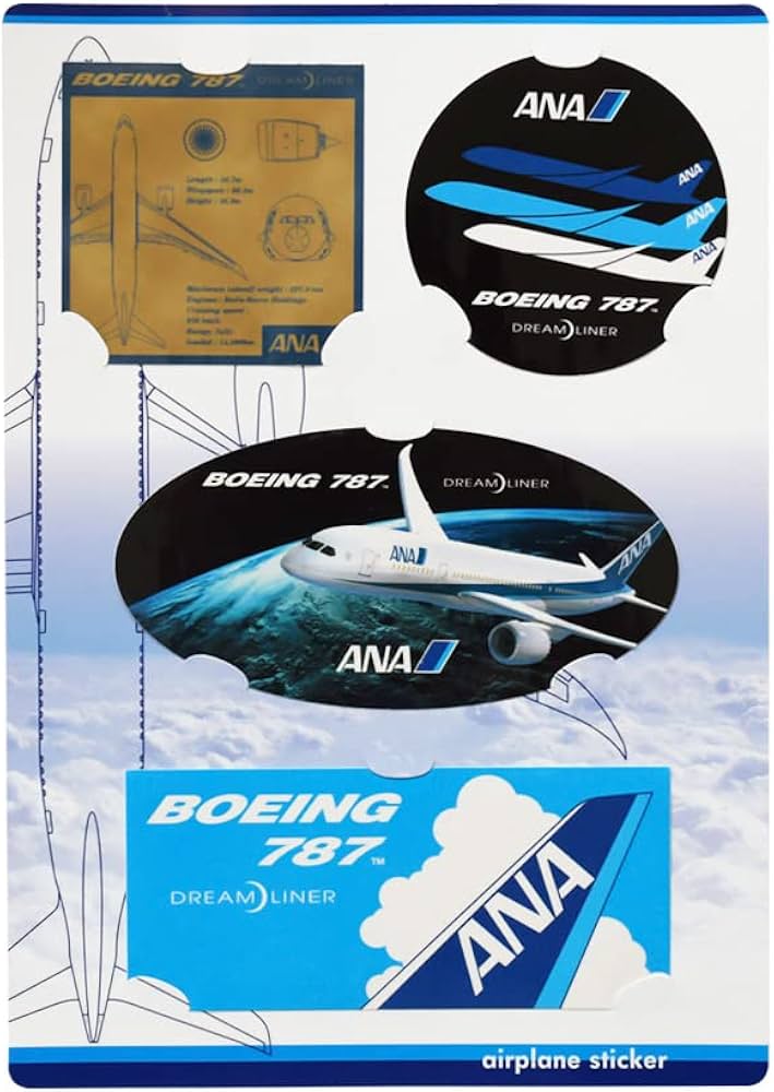 Amazon | ANA ボーイング 787 ステッカー BOEING 787 DREAM LINER