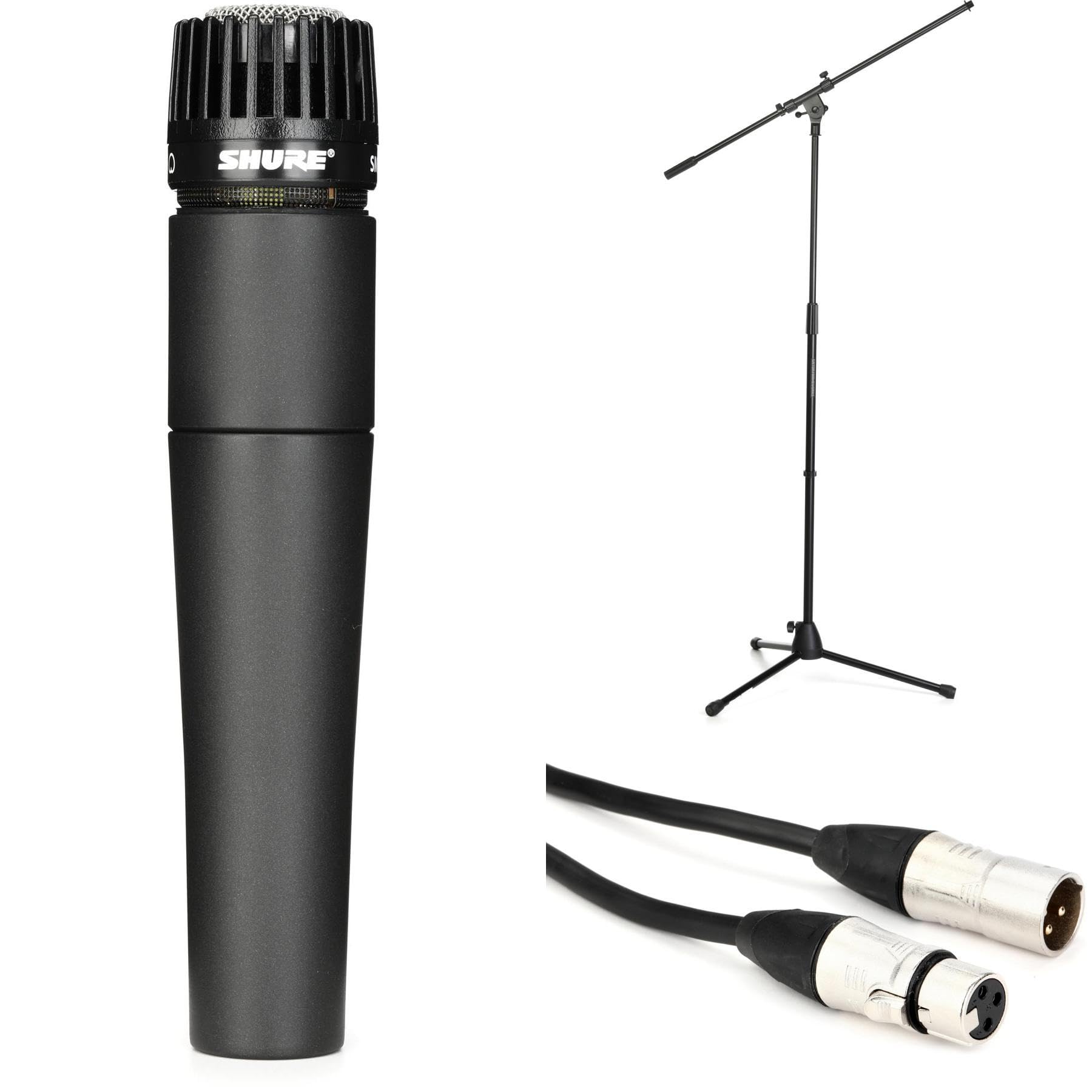 Amazon.co.jp: Shure SM57パッケージ スタンド&ケーブル 単方向 XLR