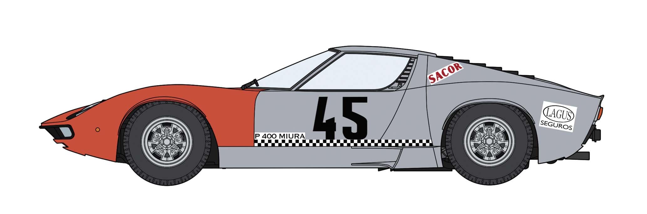 Amazon | ハセガワ 1/24 ランボルギーニ ミウラ P400 1968 ACP GP