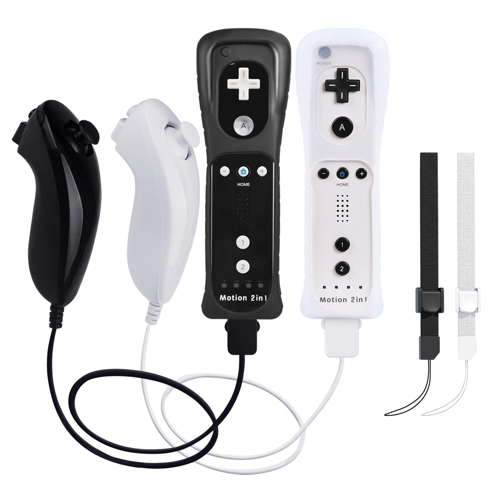 Amazon.com: 2 Pack Wii Controllers with Motion Plus, Includes