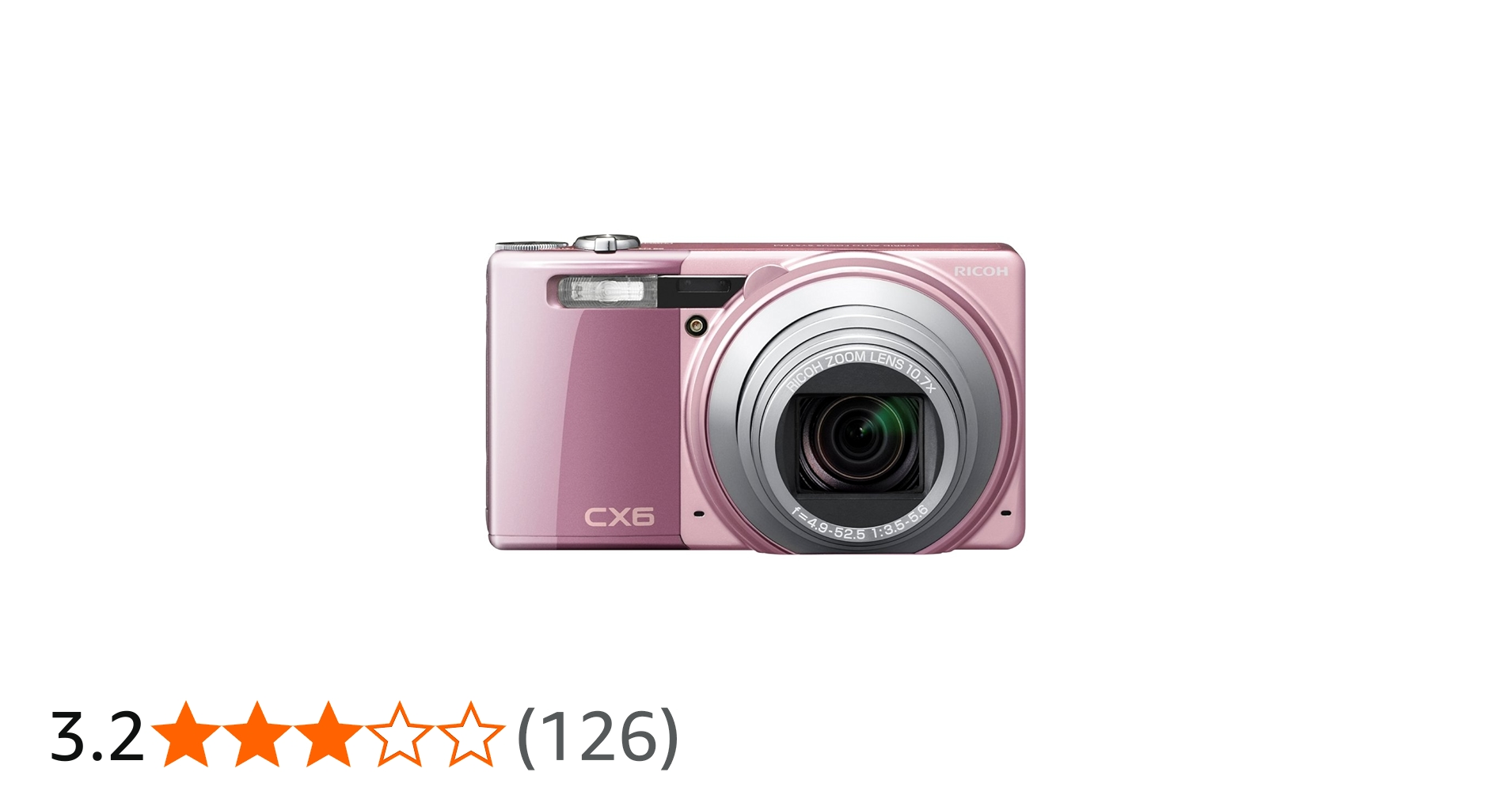 Amazon | RICOH デジタルカメラ CX6ピンク CX6-PK | コンパクト 通販