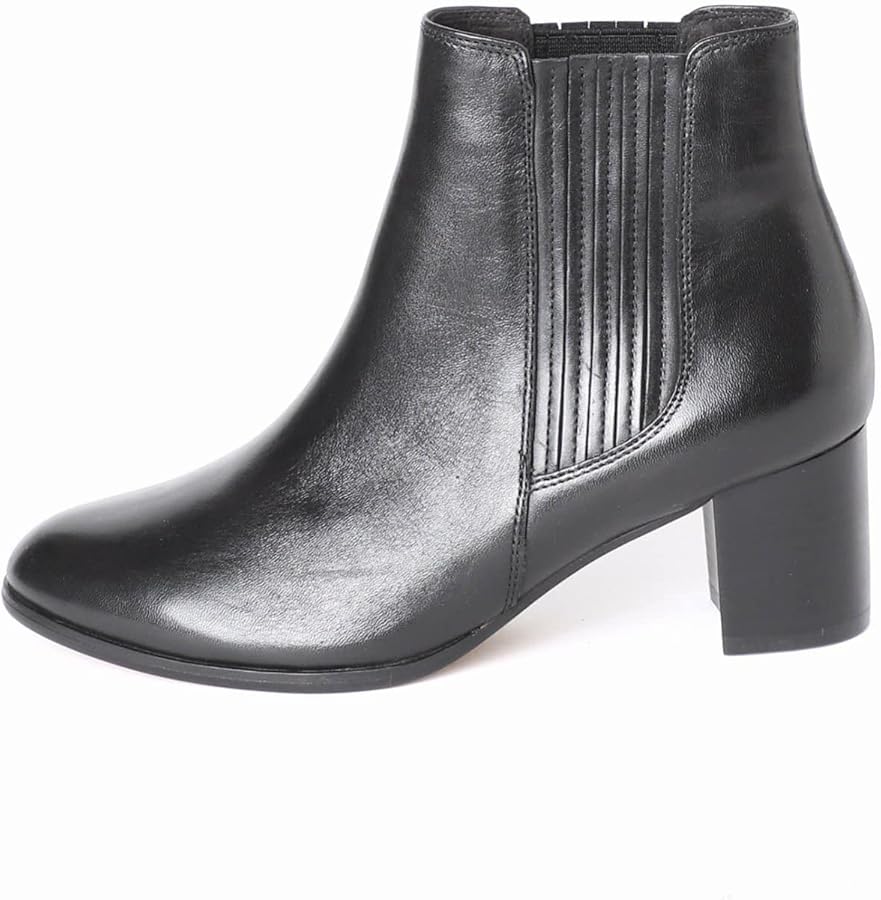 Amazon | [ル タロン] 6cmレザーサイドゴアショートブーツ S ブラウン