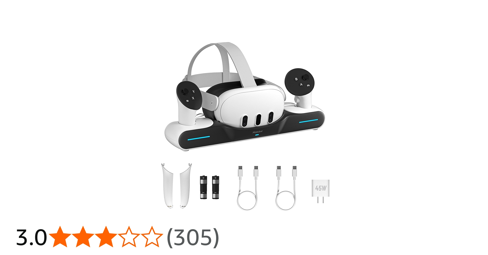 Amazon.co.jp: Maecker 急速充電ステーション Quest 3用 充電ドック