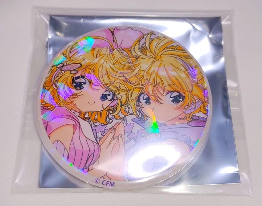 鏡音リン 天使 缶バッジ comet ムービック バッジ 鏡音リン comet 天使