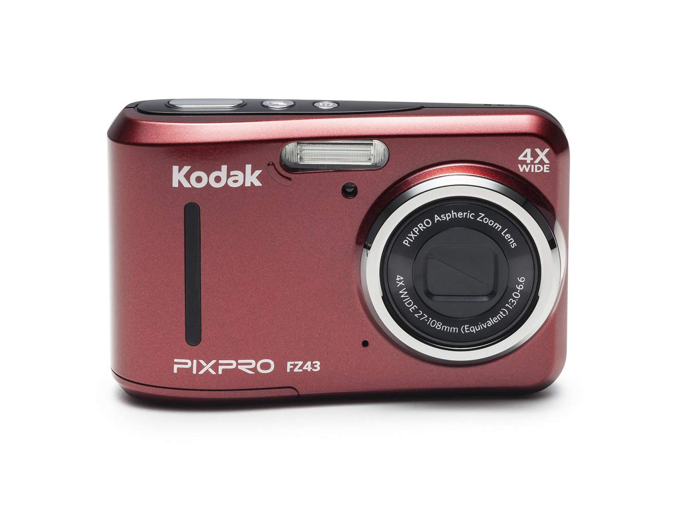 Amazon.com : Kodak PIXPRO FZ43 Friendly Zoom (Red) Bundle with