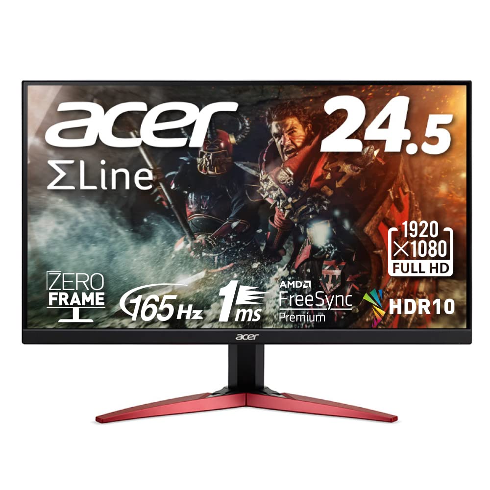 Amazon.co.jp: Acer ゲーミングモニター SigmaLine KG251QSbmiipx 24.5