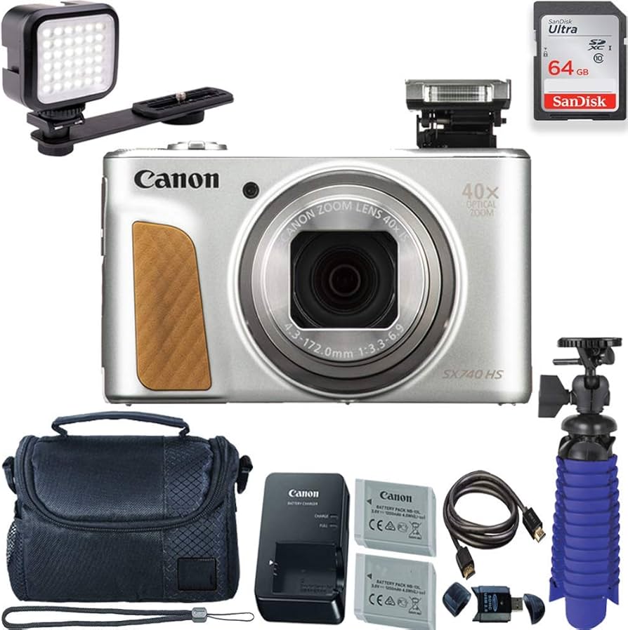 Amazon.com : Canon PowerShot SX740 HS Digital Camera (Silver) with