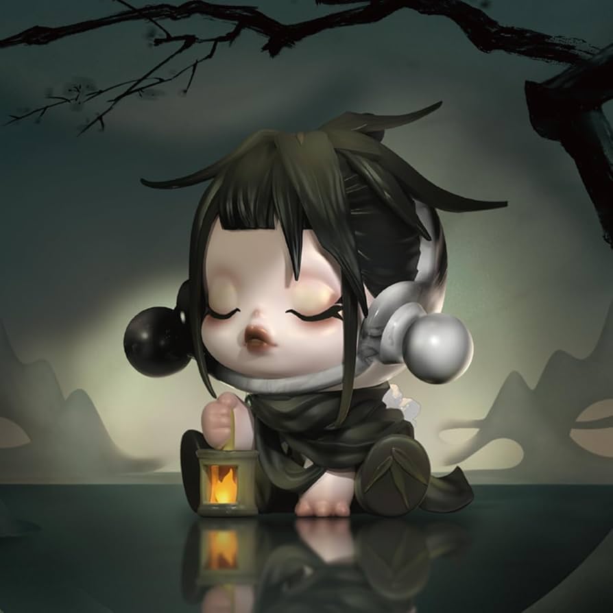 Amazon.co.jp: POP MART SKULLPANDA The Ink Plum Blossom Series