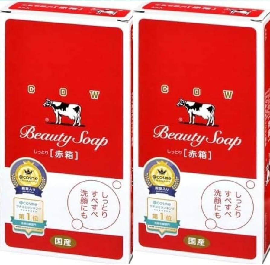 Amazon | 牛乳石鹸 赤箱 (カウブランド 牛乳石鹸 赤箱90g×3個 ×2箱
