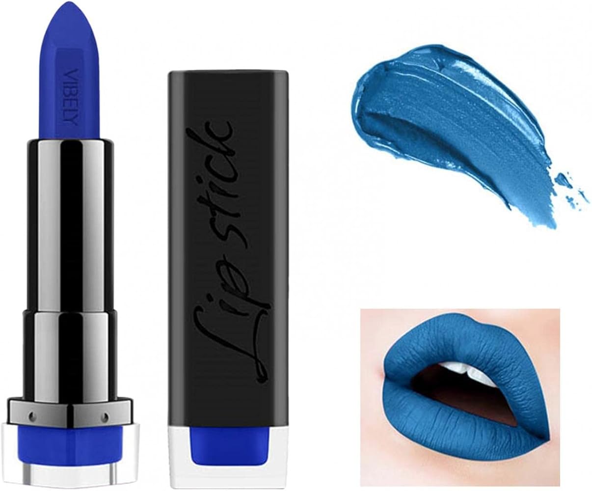 Amazon | 29色選択可 口紅 青 緑 赤 紫 黒 白 リップ 口紅 落ちない