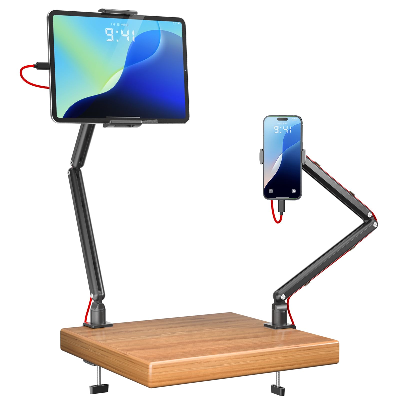 Amazon.co.jp: KUUVAN タブレット アーム モバイルモニタースタンド