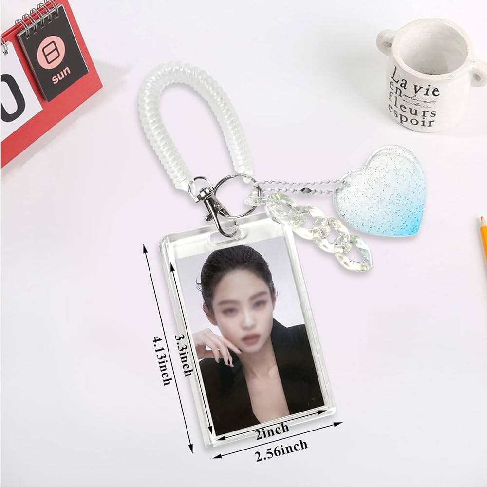 Amazon | アクリル製 Kpop フォトカードホルダー キーチェーン ID
