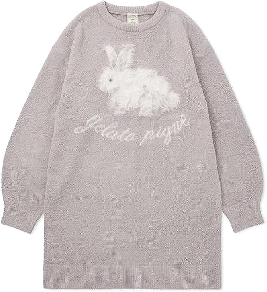 Amazon | ジェラートピケ レディース ベビモコラビットジャガード