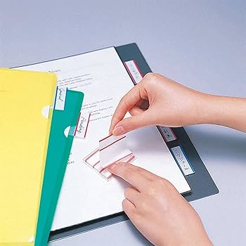 Amazon | 3M ポストイット フィルム 付箋 インデックスシール レッド